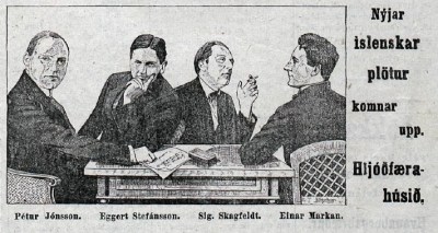 Eggert Stefánsson, auglýsing úr Vísi 1926