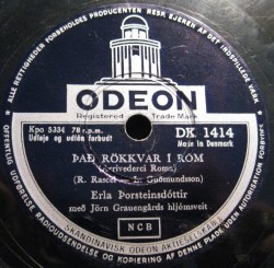 Erla Þorsteins - Það rökkvar í Róm ofl.