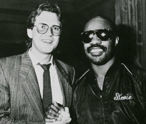 Jón Ólafsson og Stevie Wonder