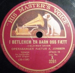 Pétur Á. Jónsson - Í Betlehem er barn oss fætt X3261