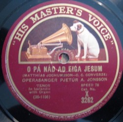 Pétur Á. Jónsson - Ó þá náð að eiga Jesúm X3262