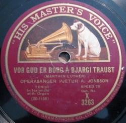 Pétur Á. Jónsson - Vor guð er borg á bjargi traust X3263